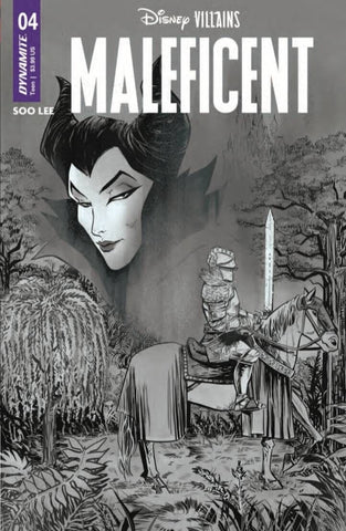 Disney Villains Maleficent #4 - Dynamite - 2023 - Soo Lee 1:10 b&w