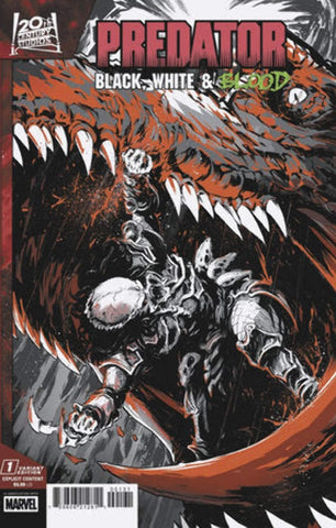 Predator: Black, White & Blood #1 - Marvel Comics - 2025 - Villanelli Variant