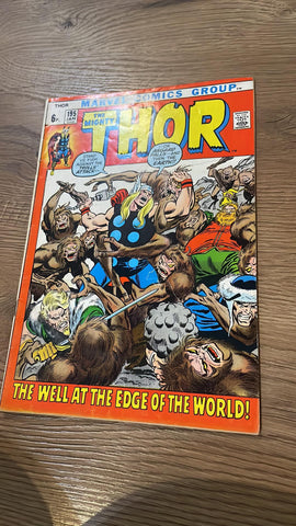 The Mighty Thor #195 - Marvel Comics - 1972