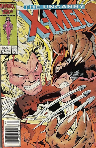 Uncanny X-Men #213- Marvel Comics - 1987 - 1st Cameo App. Mr Sinister