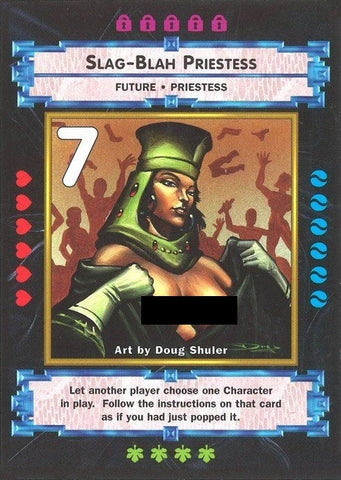 "Slag-Blah Priestess" - Xxxenophile CCG Card