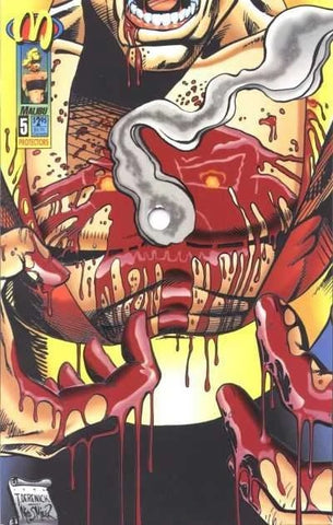 Protectors #5 - Malibu Comics - 1992 - Bullet Hole Die-Cut Variant