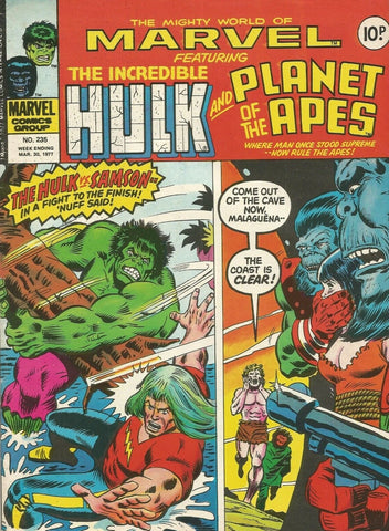 The Mighty World of Marvel #235 - Marvel Comics / British - 1977