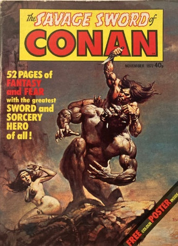 Savage Sword of Conan Magazine #1 - Marvel - 1977 - Posting Missing