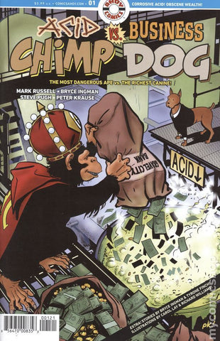 Acid Chimp vs Business Dog #1 - Ahoy Comics - 2024 - Cover B