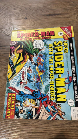 Super Spider-Man with the Super-Heroes #166 - Marvel/British Comic - 1976