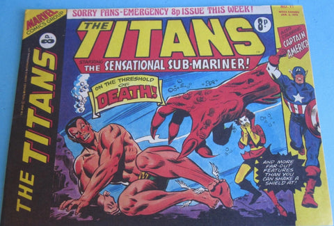 The Titans #11 - Marvel Comics / British - 1976