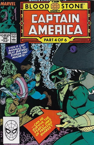Captain America #360 - Marvel Comics - 1989