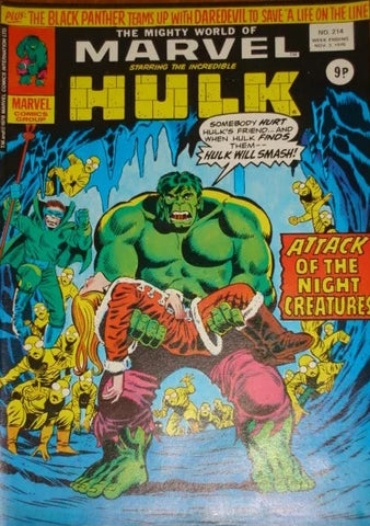 Mighty World of Marvel #214 - Marvel Comics / British - 1976