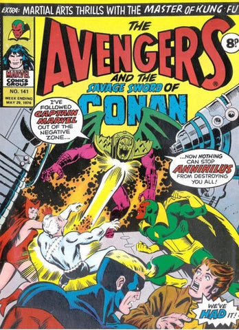 The Avengers #141 - #147 (7x Comics RUN) - British - Marvel Comics - 1976
