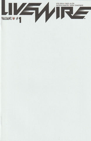 Livewire #1 - Valiant Comics - 2018 - Blank Sketch Variant Cover