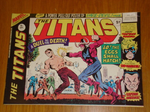 The Titans #21 - Marvel/British Comic - 1976