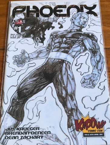 Phoenix #1 - Atlas - 2011 - B/W Variant - Limited to 250 - Kapow Comic Con