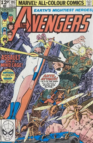 The Avengers #195 - Marvel Comics - 1980 - 1st App. Taskmaster (Cameo)