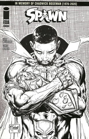 Spawn #311 - Image Comics - 2021 - Chadwick Boseman Sketch Variant