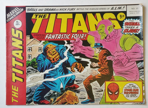 The Titans #33 - Marvel/British Comic - 1976