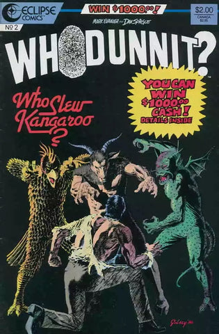 Whodunnit? #2 - Eclipse Comics - 1986