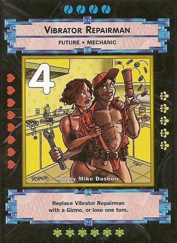 "Vibrating Repairman" - Xxxenophile CCG Card