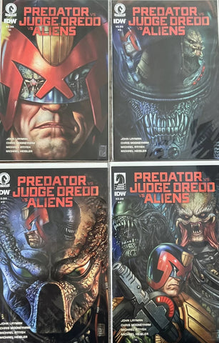 Predator vs Judge Dredd vs Aliens #1 2 3 4 (SET) - Dark Horse - 2016