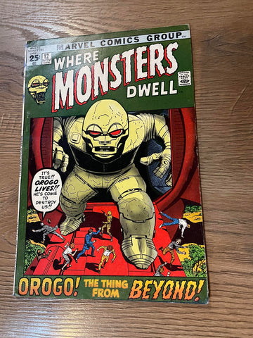 Where Monsters Dwell #12 - Marvel Comics - 1971
