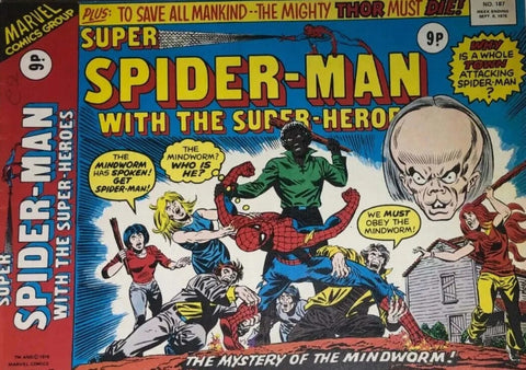 Super Spider-Man #187-#190 (Run of 4x Comics) - Marvel / British - 1976