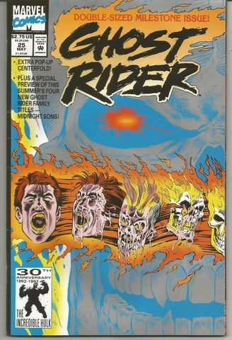 Ghost Rider #25 - Marvel Comics - 1992 - With pop-out