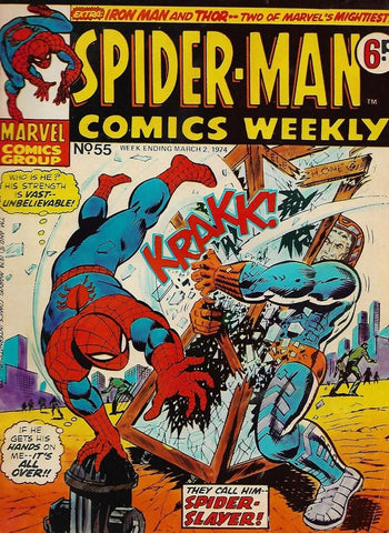 Spider-Man Comics Weekly #55 - Marvel/British Comic - 1974