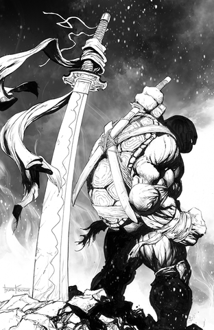 TMNT The Last Ronin: The Lost Years #2 - IDW - 2023 -  Kirkham b&w megacon variant