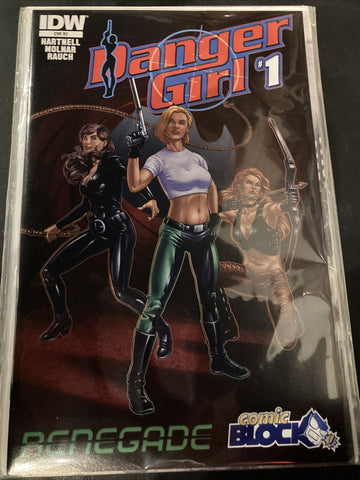 Danger Girl: Renegade #1 - IDW - 2015 - Exclusive Comic Block Variant
