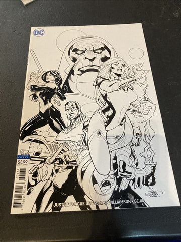 Justice League Odyssey #1 -DC Comics - 1:50 Dodson B&W Variant