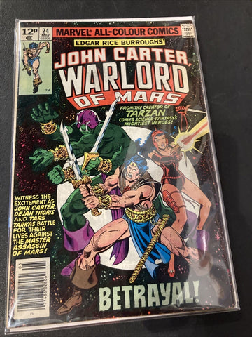 John Carter, Warlord Of Mars #24 - Marvel Comics - 1979