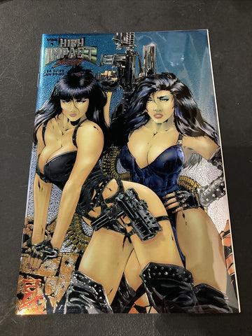 Double Impact #1 - High Impact Studios - 1995 - Chrome Prismatic Variant