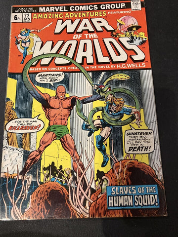 Amazing Adventures: War Of The Worlds #22 - Marvel Comics - 1973