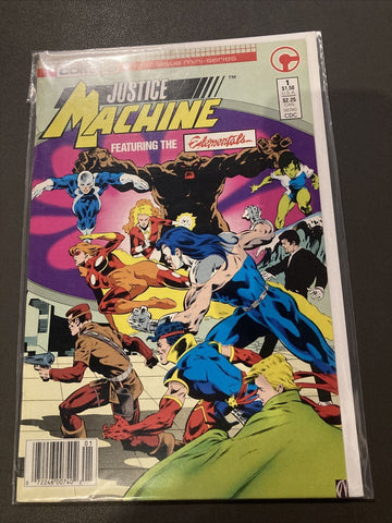 Justice Machine featuring the Elementals #1 - Comico - 1986