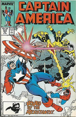 Captain America #343 - Marvel Comics - 1988
