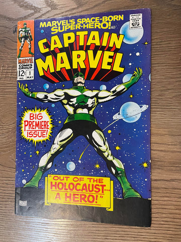 Captain Marvel #1 - Marvel Comics - 1968 ** White Pages, Higher grade