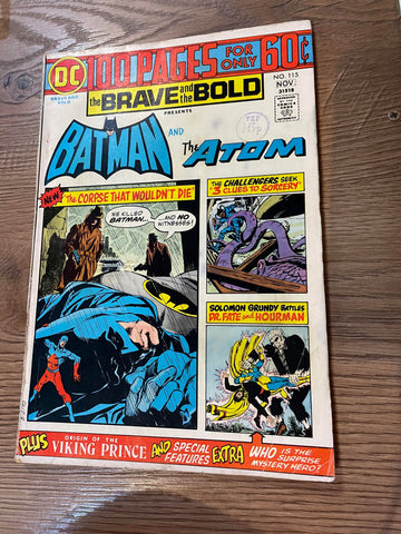 The Brave and the Bold #115 - DC Comics - 1974