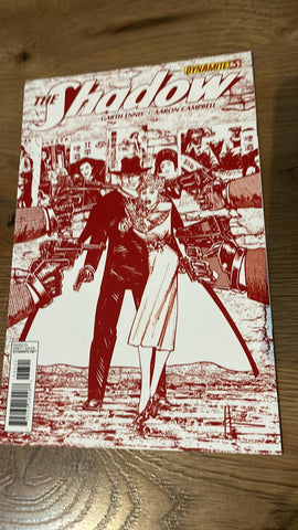 The Shadow #3 - Dynamite - 2012 - 1:25 Chaykin Red Sketch Variant