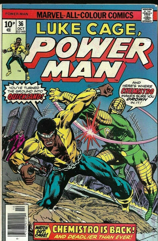Luke Cage, Power Man #36 - Marvel Comics - 1976 - Pence Copy