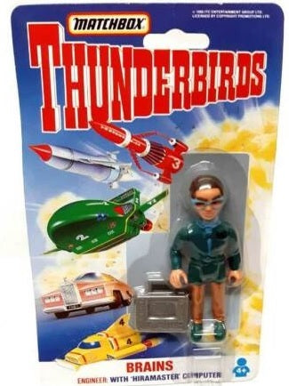 Matchbox Thunderbirds Figure: "Brains" - 1992 - Sealed