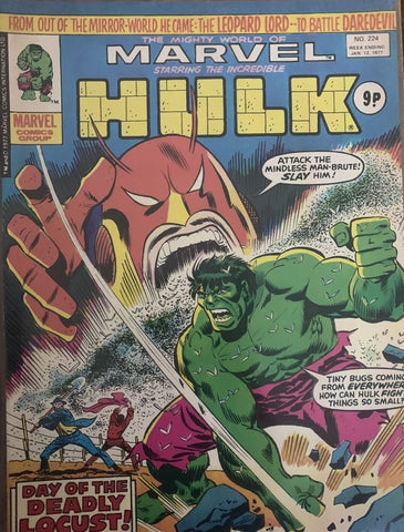 The Mighty World of Marvel #224 - Marvel Comics / British - 1977