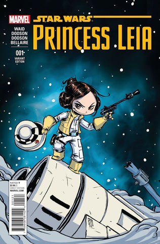STAR WARS PRINCESS LEIA #1 (2015)1ST PRINTING SCARCE VARIANT CVR Skottie Young