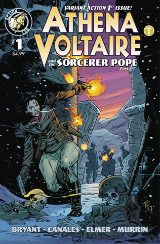 Athena Voltaire #1 - Action Lab - 2018 - Variant Cover