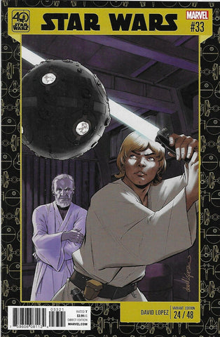 Star Wars #33 - Marvel Comics - 2017 - Lopez 40th Anniversary Variant