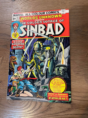 Worlds Unknown #8 - Marvel Comics - 1974 - Sinbad