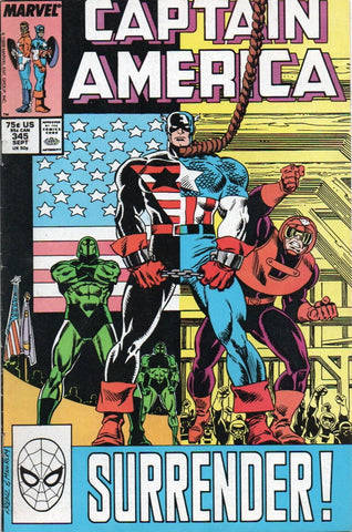 Captain America #345 - Marvel Comics - 1988