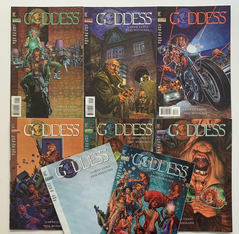 Goddess #1-#8 (but no #6) - DC Vertigo - 1995