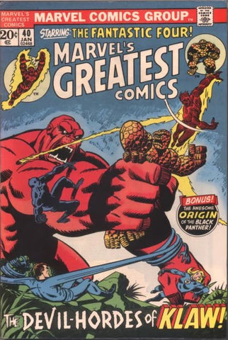 Marvel's Greatest Comics #40 - Marvel Comics - 1972