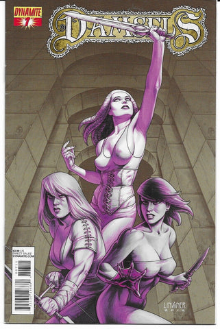 Damsels #7 - Dynamite - 2013 - Linsner