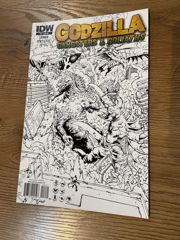 Godzilla Gangsters Goliaths #4 - IDW - 2011 - Retailer Incentive Sketch Variant
